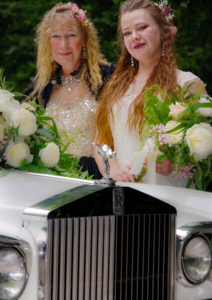 Bild 08 - Forsthaus, Hochzeit Rosenbaum, Hochzeitskutsche, Janine, Ute - [K70_0404]