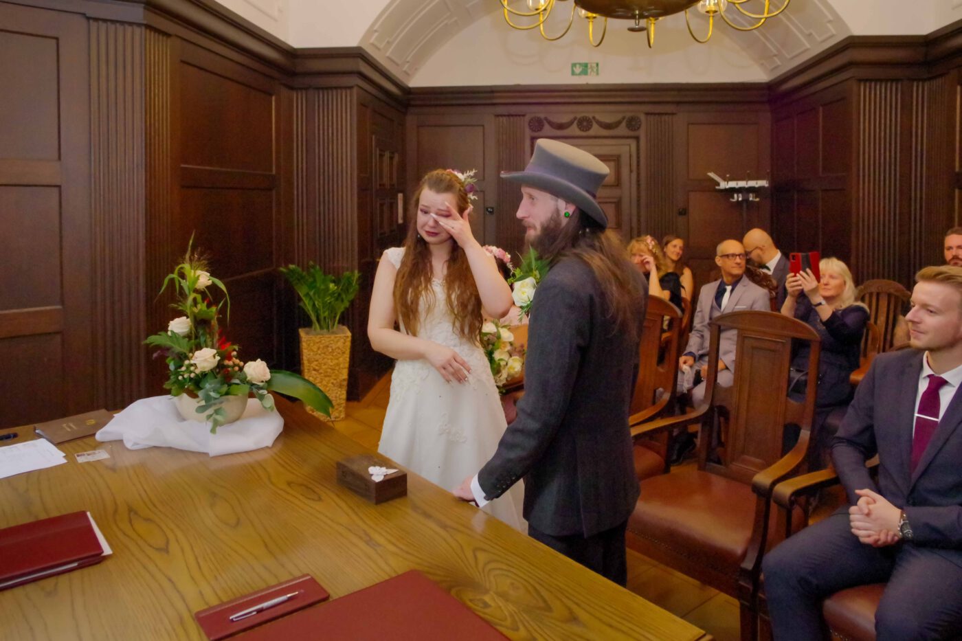 Bild 78 - Dirk, Janine, Justin, Mario, Standesamt, Trausaal - [K70_0163]