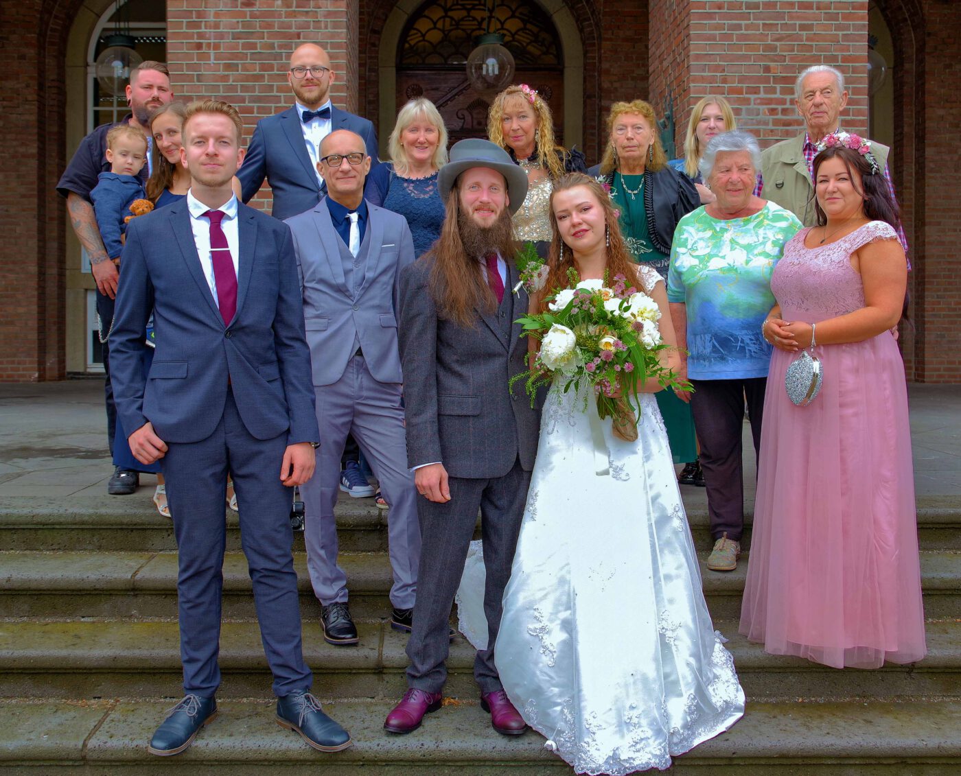 Bild 01 - Dirk, Edith, Hochzeit Rosenbaum, Janine, Jasmin, Julian, Justin, Lesley, Mika, Patrik, Sabine, Ute - [K70_0254]